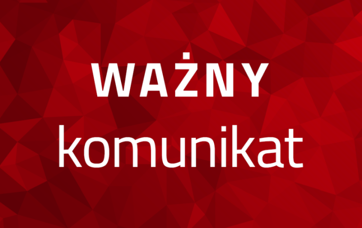 ważny komunikat