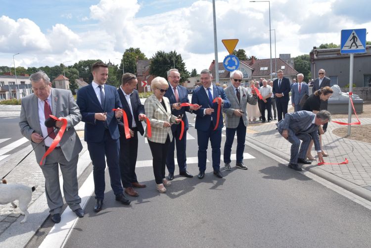 symbolicznie otwarcie ronda w Margoninie