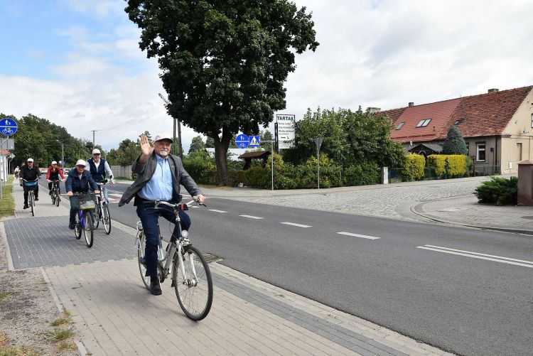 otwarcie ścieżki rowerowej z Racotu do Choryni