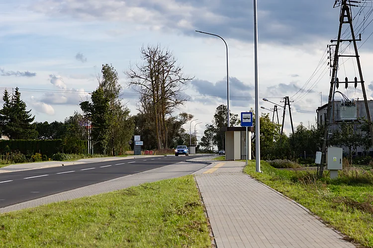 Rozbudowana droga wojewódzka nr 116 w Gminie Pniewy